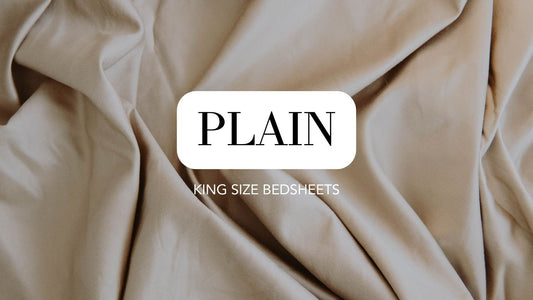 Simplify Luxury with Plain King Size Bed Sheets - MALAKO