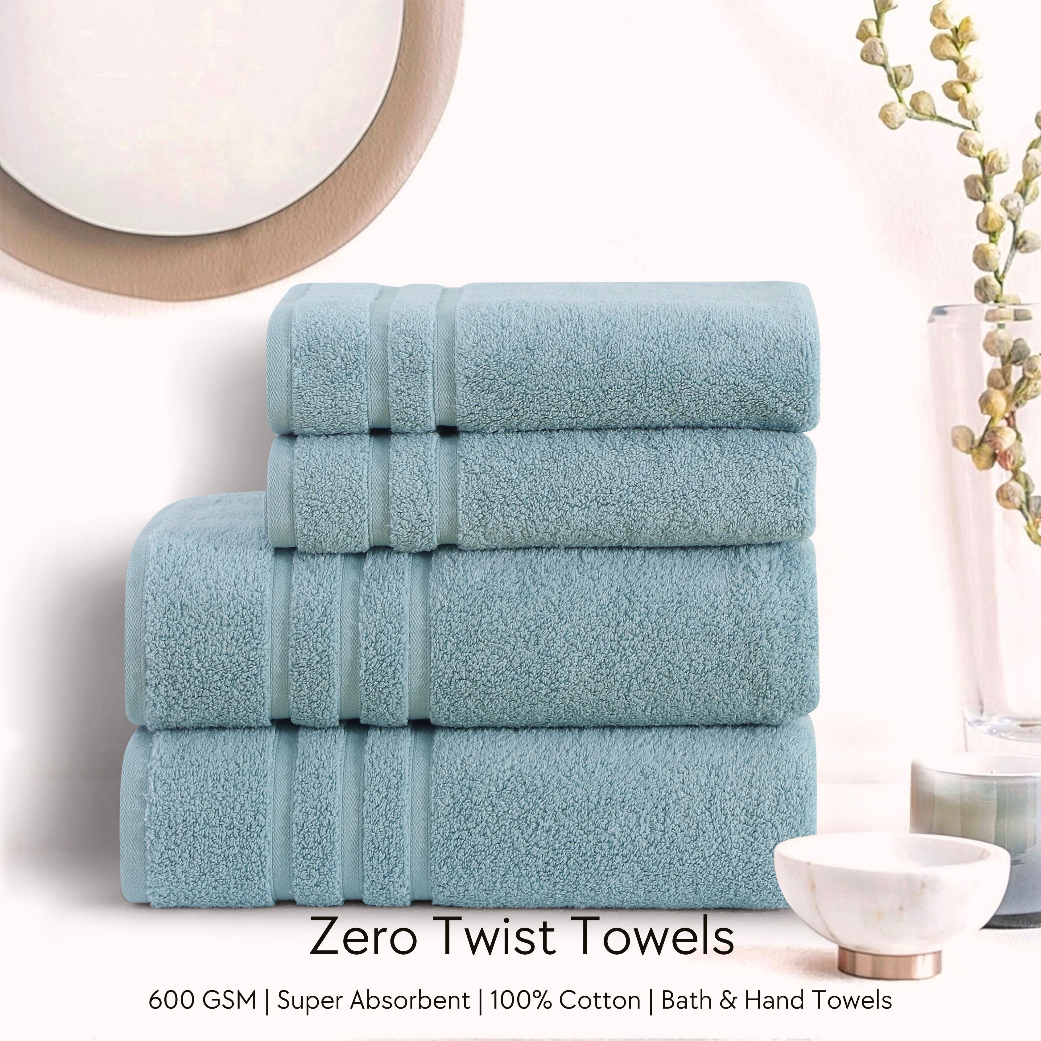 Malako 100% Cotton Zero Twist Towels (600GSM)