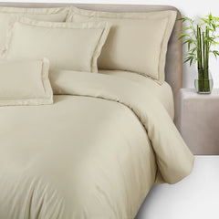 Malako Eco-Luxe: Premium Bamboo Bedding Collection (Olive Beige)