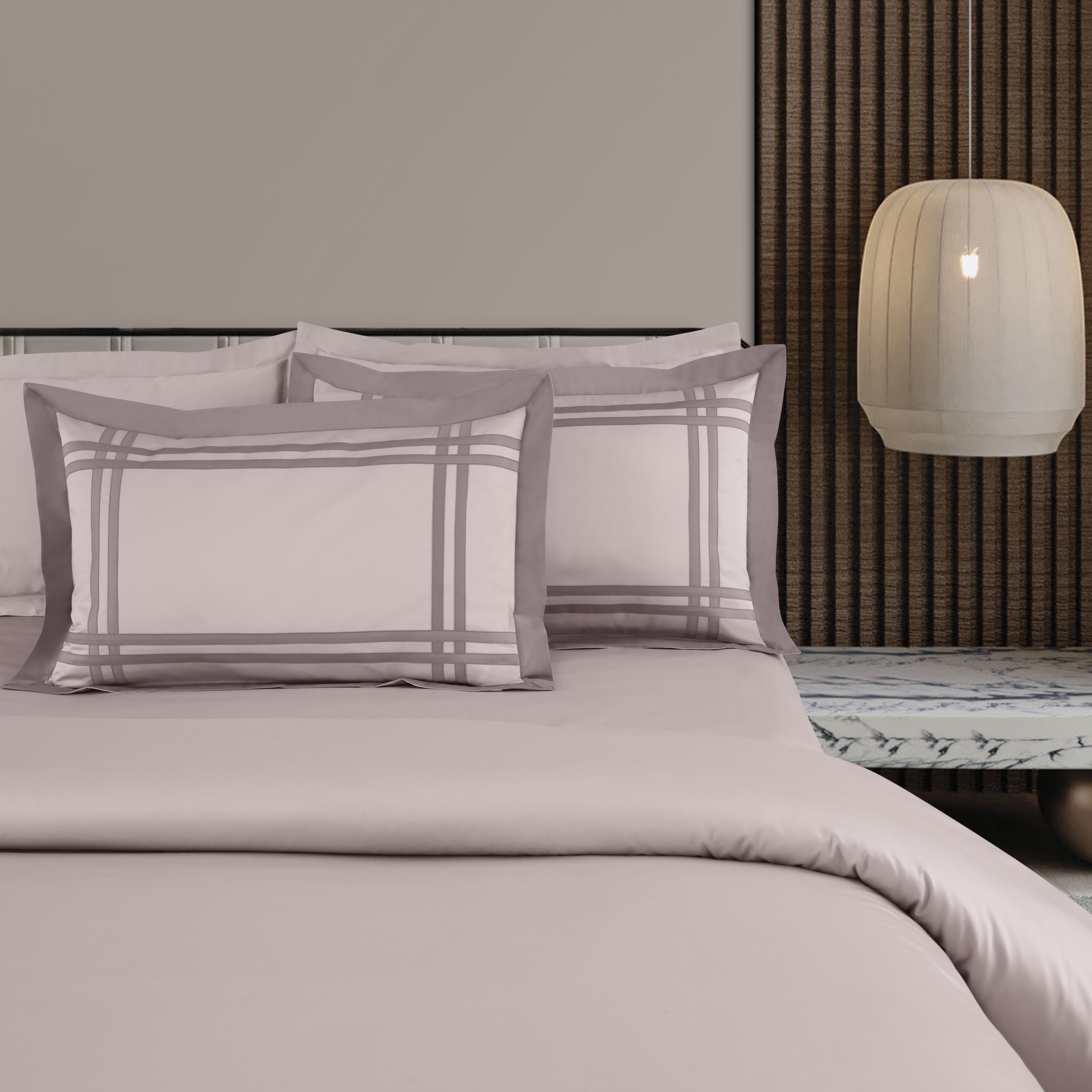 Malako Luxe: Bodo Collection 550TC Beige 100% Cotton Super King Size Bedding
