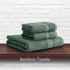 Malako Green Bamboo Towel (600GSM)