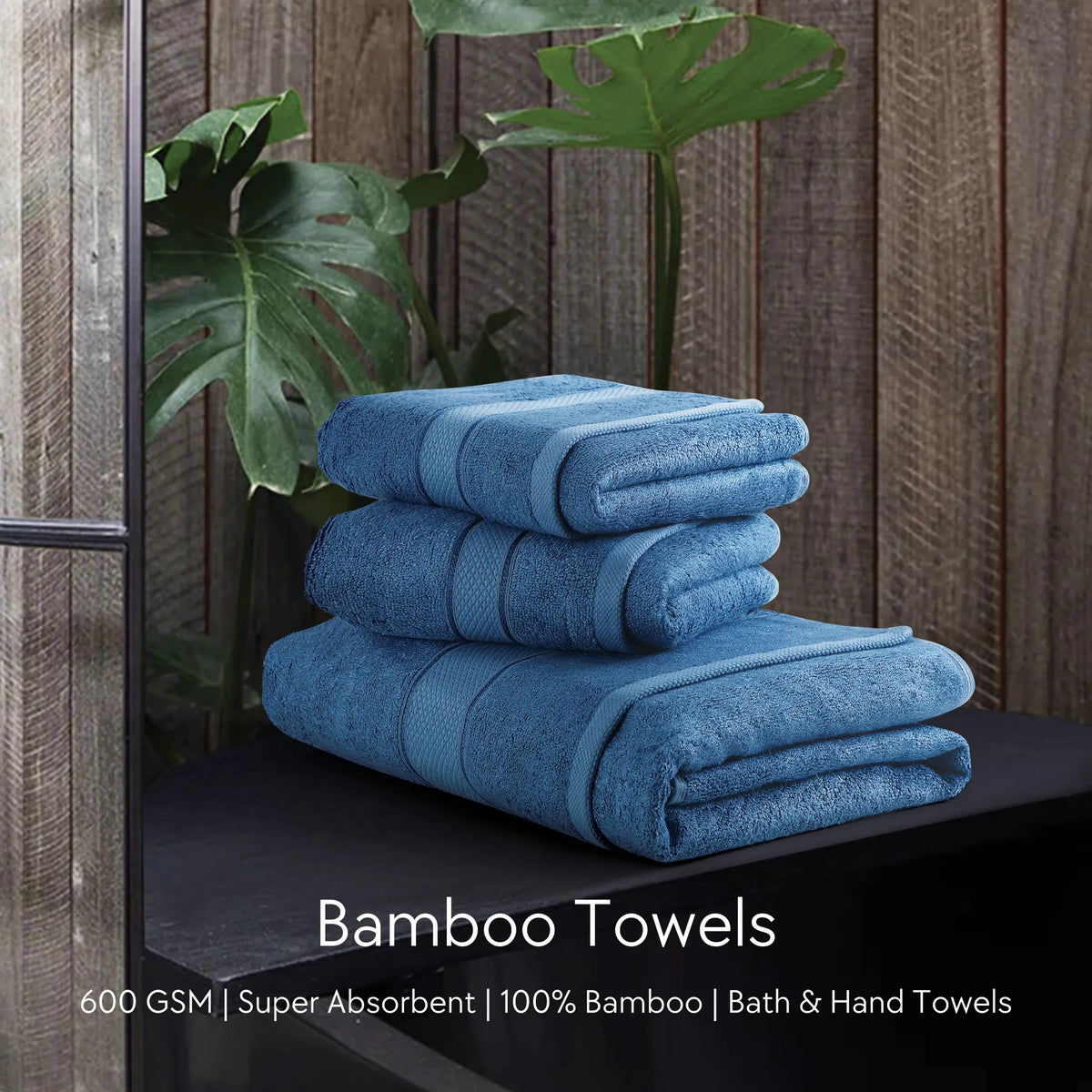 Malako Blue Bamboo Towel (600GSM)