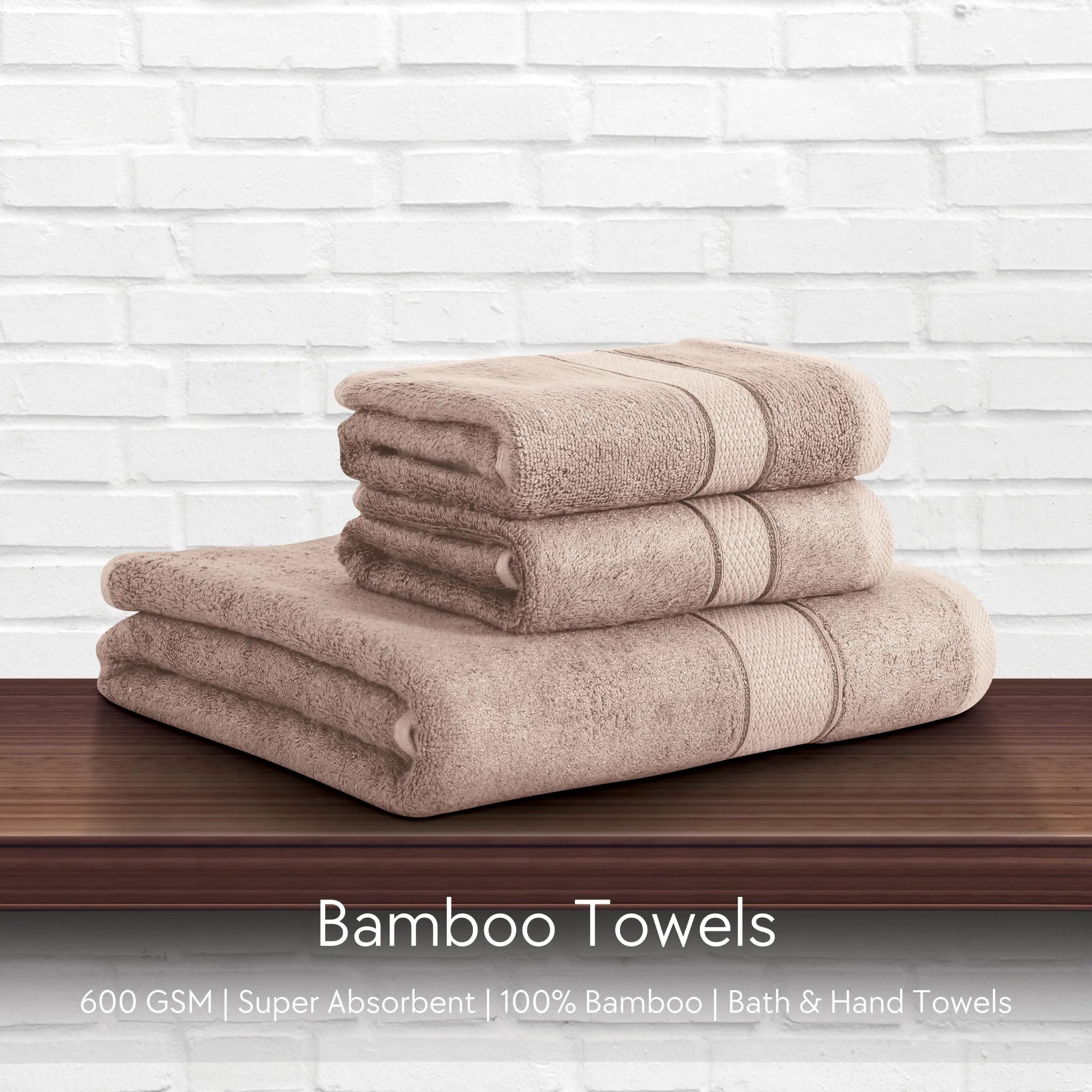 Malako Sand Beige Bamboo Towel (600GSM)