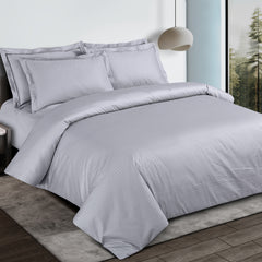 Malako Como Jacquard Checkered 550 TC 100% Cotton King Size Bedding
