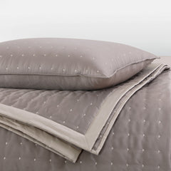 Malako Luxe 550 TC 100% Cotton Taupe Brown Solid King Size Bedspread Set