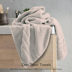 Malako Beige 100% Cotton Zero Twist  Towel (600GSM)