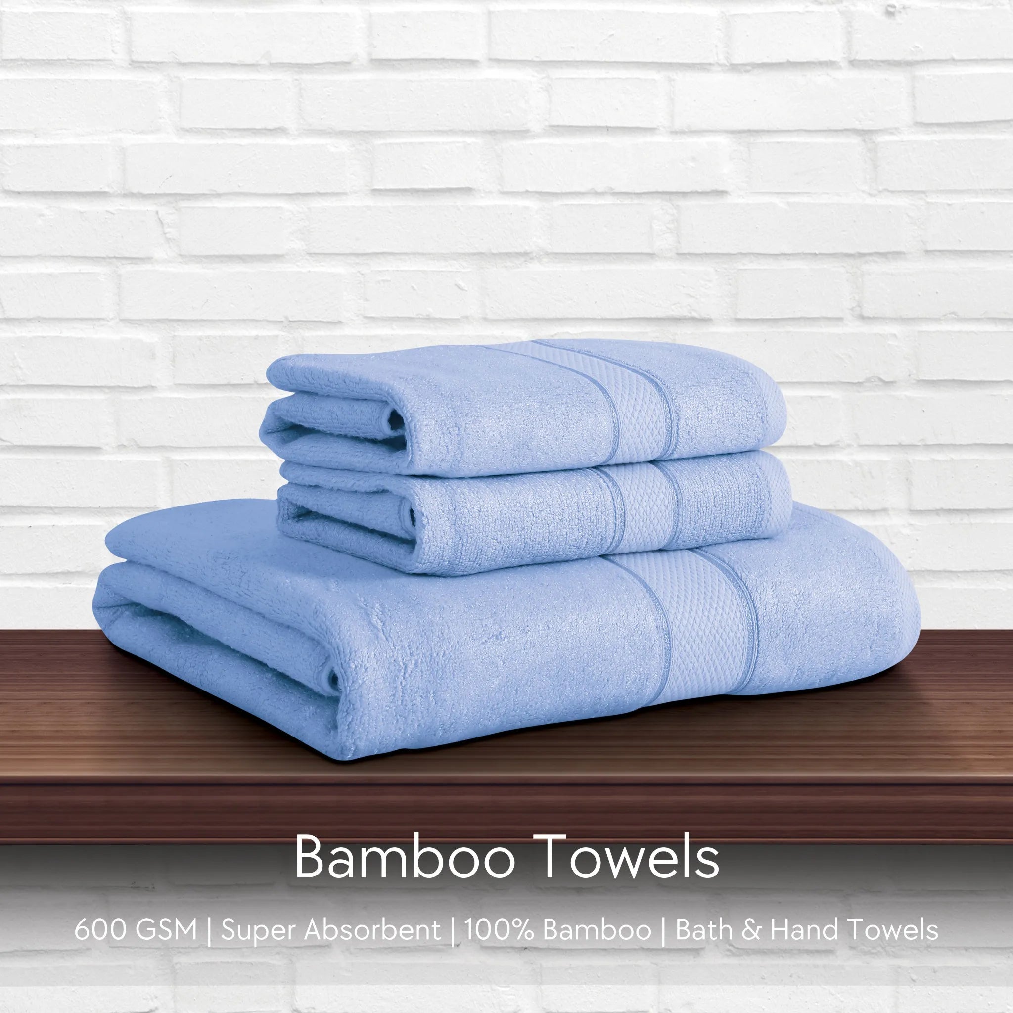 Malako Sky Blue Bamboo Towel (600GSM)
