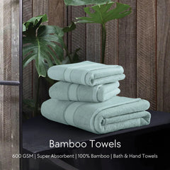 Malako Mint Green Bamboo Towel (600GSM)