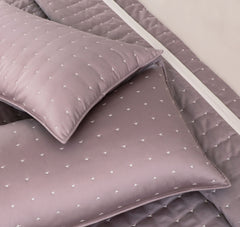 Malako Luxe 550 TC 100% Cotton Wine Solid King Size Bedspread Set