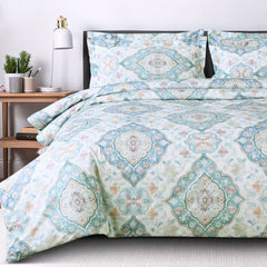Malako Basel White Ethic 100% Cotton King Size Bedding