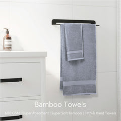 Malako Grey Bamboo Towel (600GSM)