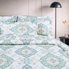 Malako Basel White Ethic 100% Cotton King Size Bedding