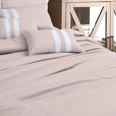 Malako Caèn 500TC 100% Cotton Peach 7 Piece Bedding Set