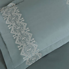 Malako Caèn 500TC 100% Cotton Rose Peach 7 Piece Bedding Set