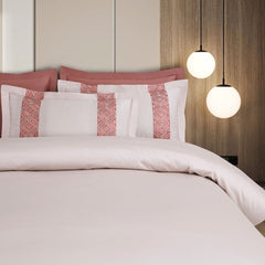 Malako Luxe Stitch & Dream: 550 TC Almond Beige & Cedar Premium Embroidered Bedding