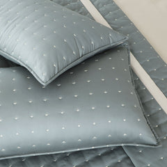 Malako Luxe 550 TC 100% Cotton Olive Green Solid King Size Bedspread Set