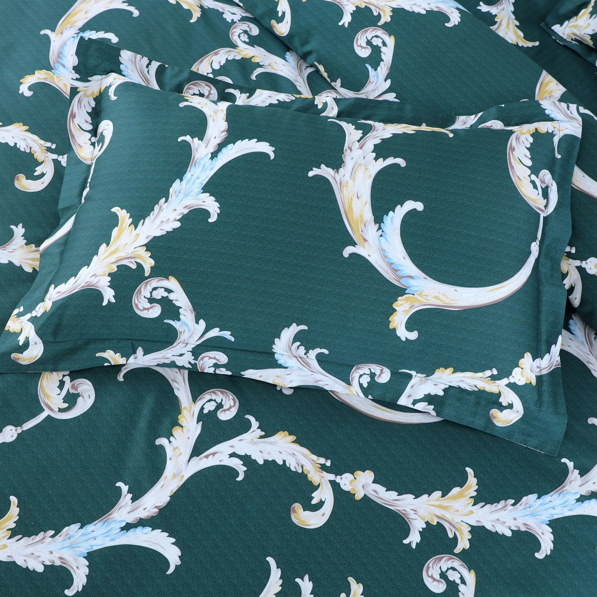 500 TC green king size bedding