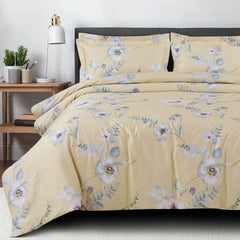 500 TC yellow floral king size bedding