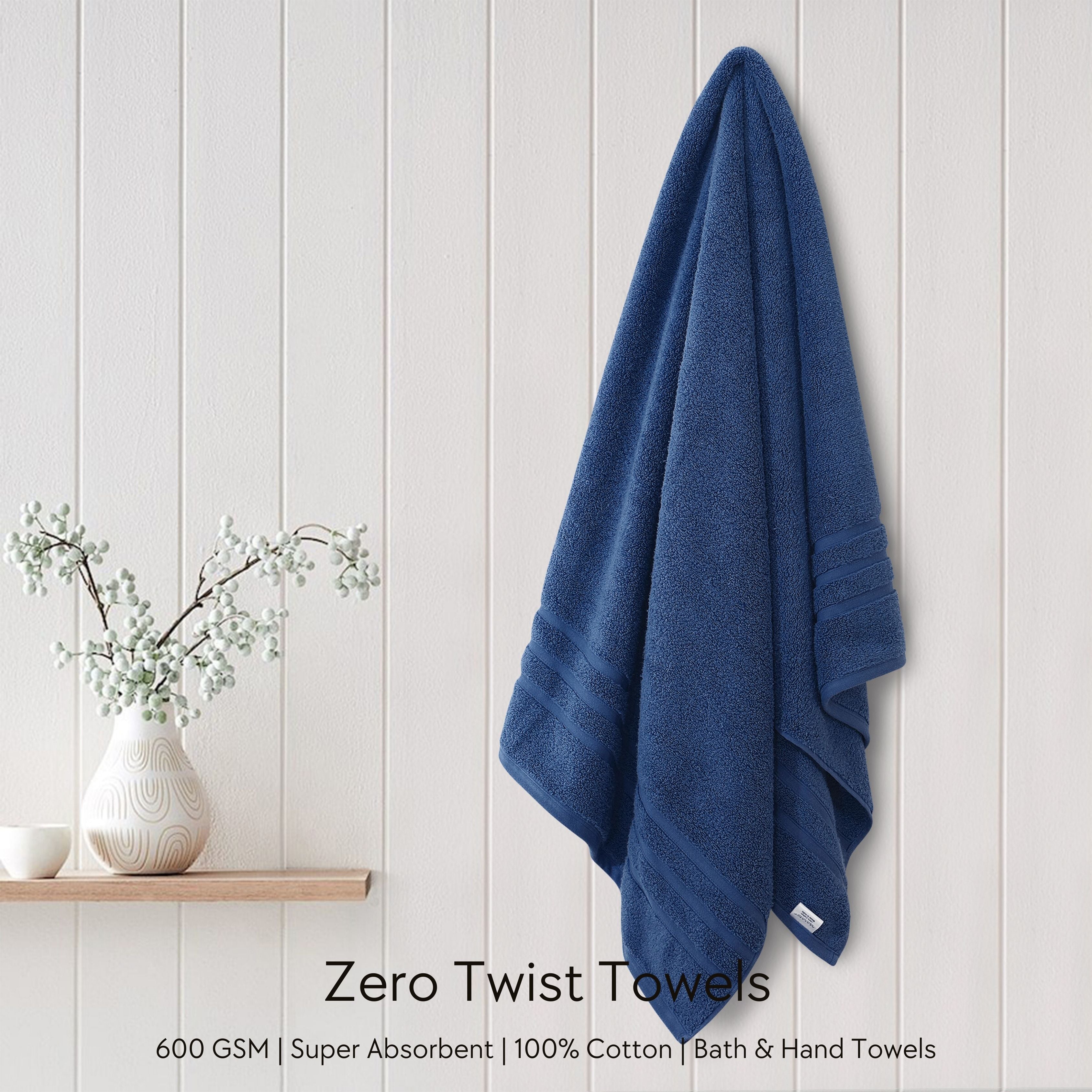 Malako 100% Cotton Zero Twist Towels (600GSM)