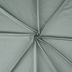 Malako Luxe 550TC 100% Cotton Olive Green King Size Plain Bedsheet with 2 Striped Pillow Cases