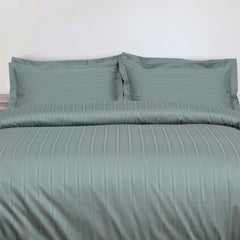 Malako Caèn 500TC 100% Cotton Grey 7 Piece Bedding Set