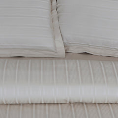 Malako Royale XL Off White Botanic 100% Cotton King Size Bed Sheet/Bedding Set