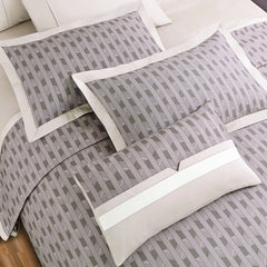 Malako Caèn 100% Cotton Wine Striped Modern Abstract King Size Bedding