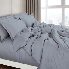 Malako Eco-Luxe: Premium Bamboo Bedding Collection (Dark Grey)