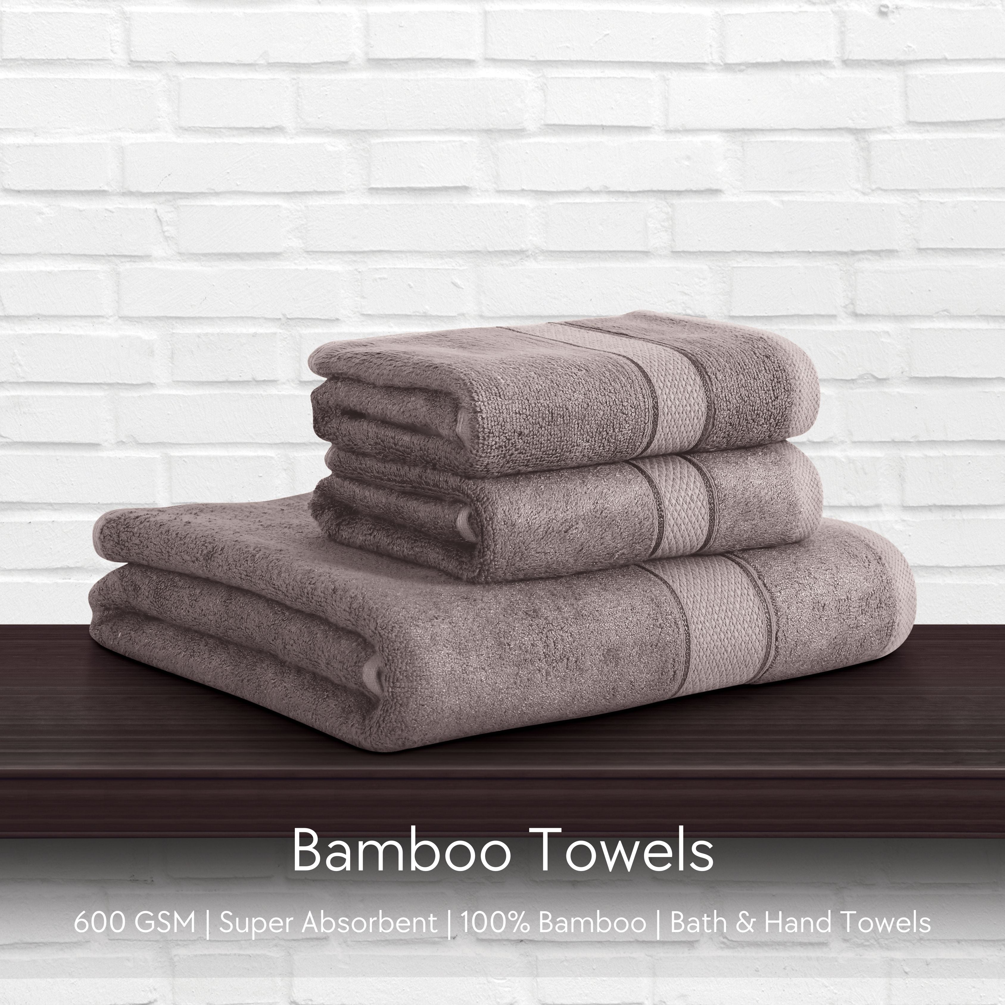 Malako Taupe Brown Bamboo Towel (600GSM)