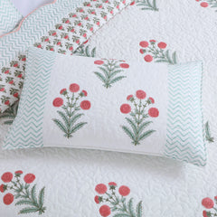 Cotton Quilted Bedcover with Pillow Covers – King Size