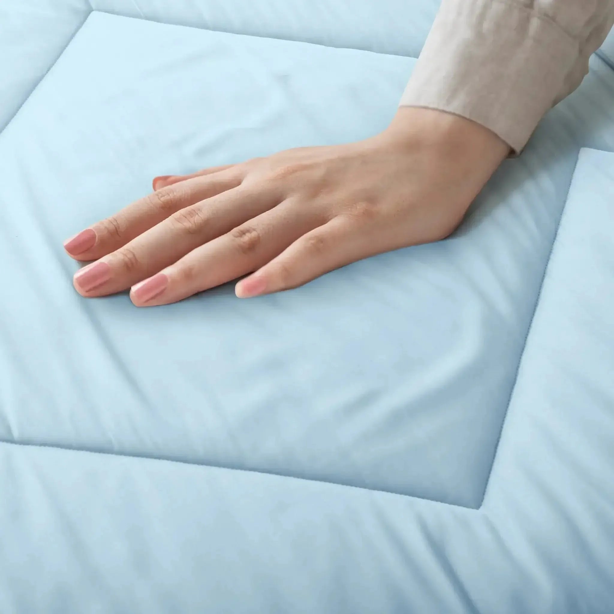 For Winters: 360 GSM Malako Eco-Luxe Sky Blue 100% Bamboo Quilt/Comforter