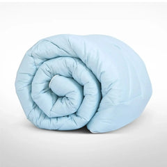For Winters: 360 GSM Malako Eco-Luxe Sky Blue 100% Bamboo Quilt/Comforter