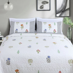Lightweight Soft Cotton Quilted Bedspread