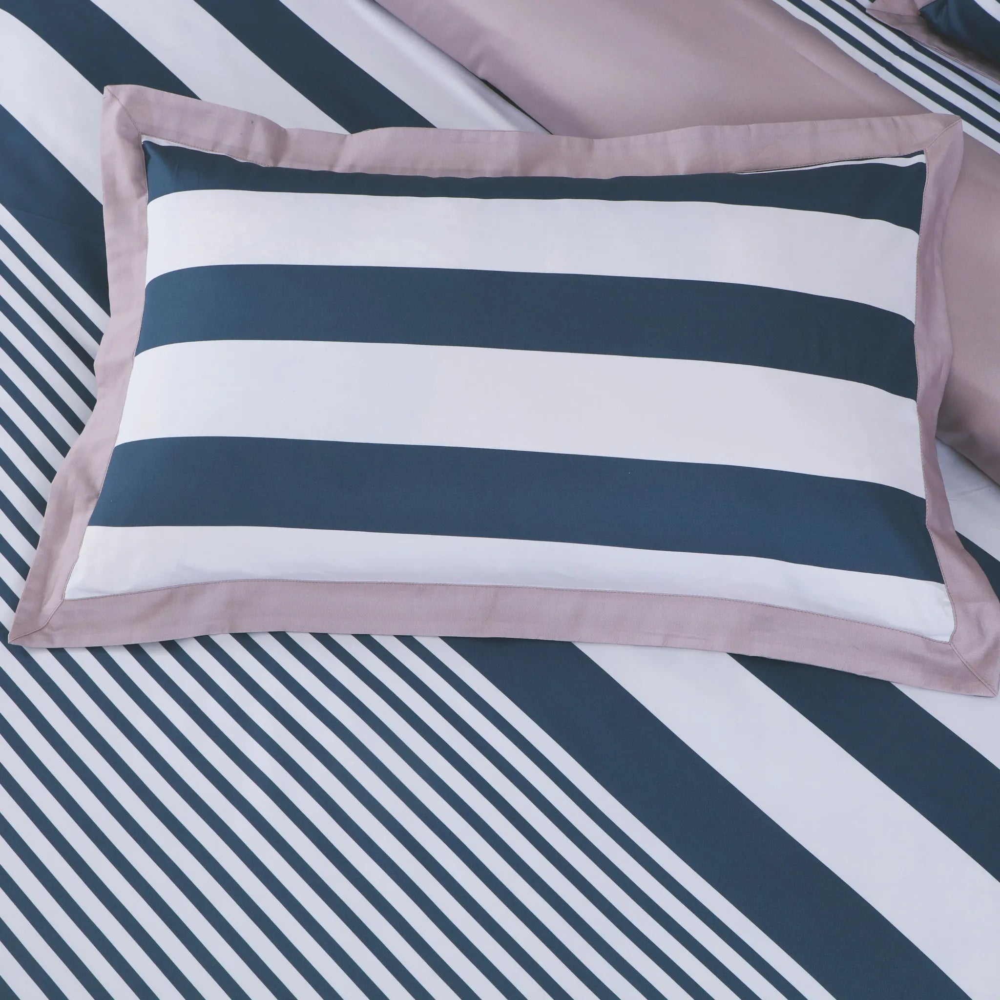 Luxury striped cotton bedding