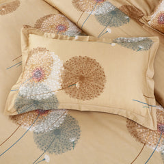 Luxury yellow botanical cotton bedding