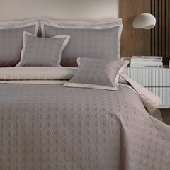 Malako Luxe 550 TC 100% Cotton Taupe & Beige Solid King Size Reversible Bedspread Set