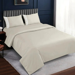 Malako Luxe Collection 550 TC Olive Beige Premium Embroidered Bedding