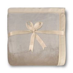 Malako Plush Beige Double Bed AC Blanket