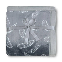 Malako Plush Grey Double Bed AC Blanket