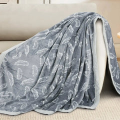 Malako Plush Grey Single Bed AC Blanket