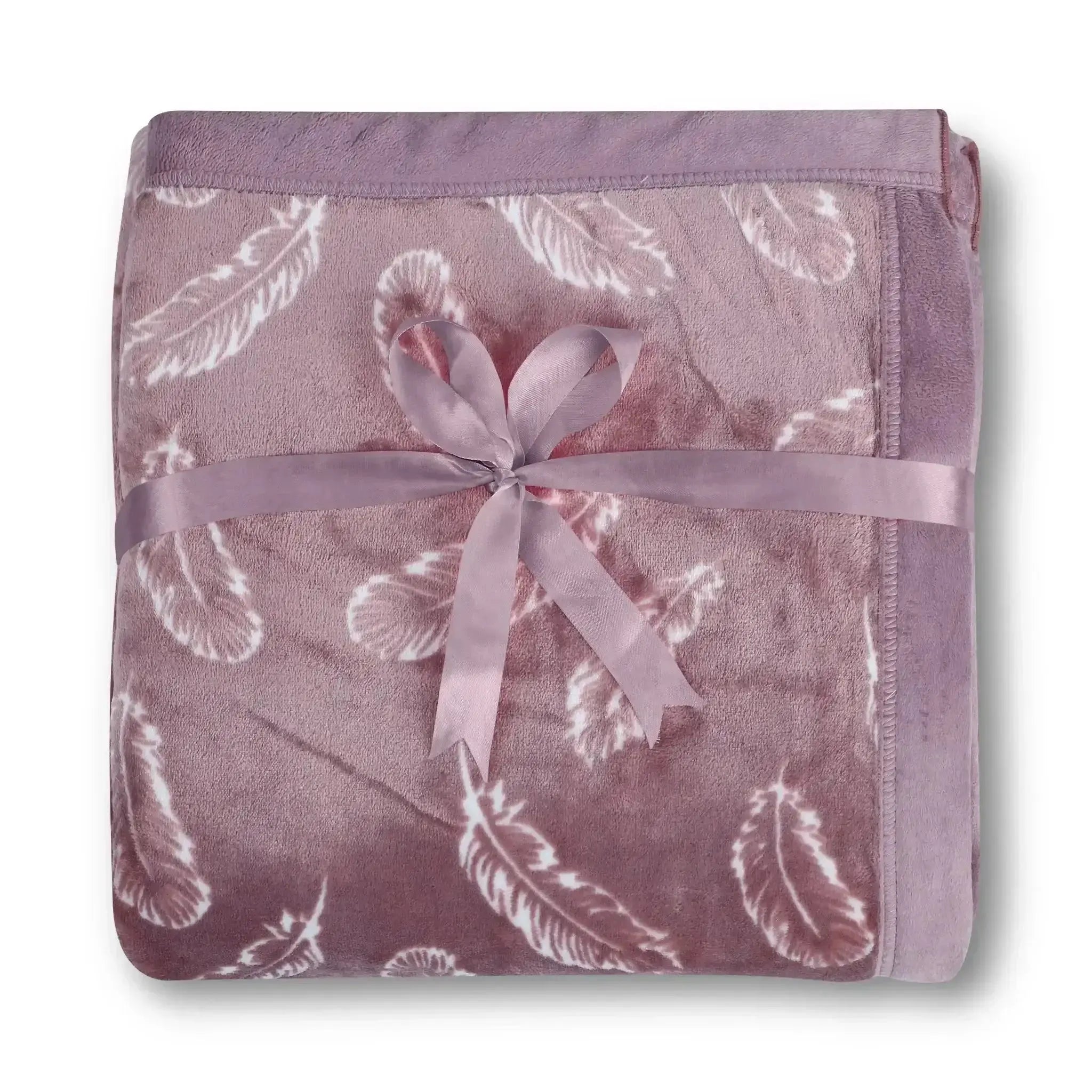 Malako Plush Mauve Double Bed AC Blanket