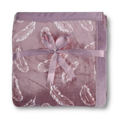 Malako Plush Mauve Double Bed AC Blanket