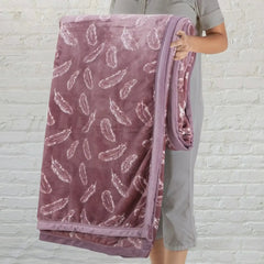 Malako Plush Mauve Double Bed AC Blanket