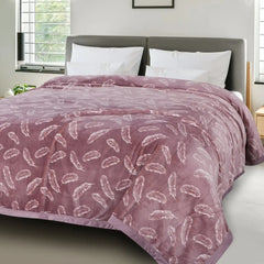 Malako Plush Mauve Single Bed AC Blanket