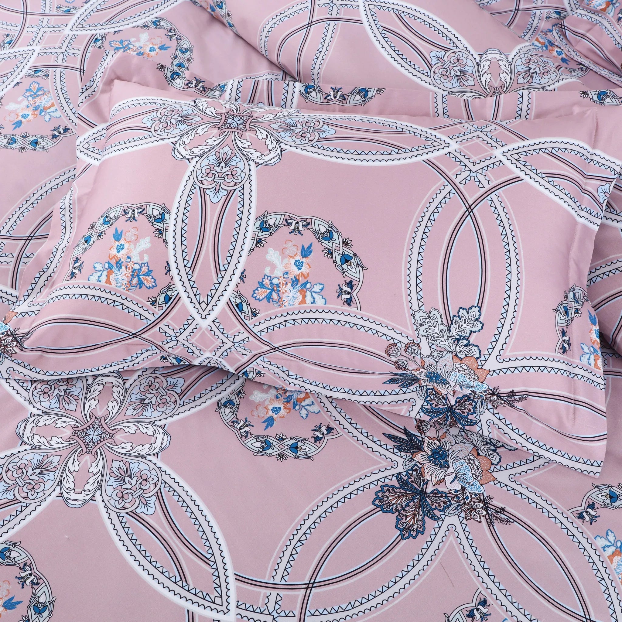 Pink abstract Egyptian cotton bedding
