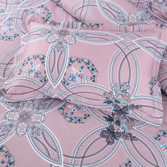 Pink abstract Egyptian cotton bedding