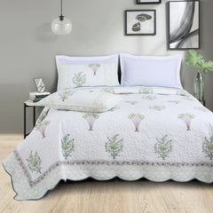 Soft Lightweight Cotton Quilted Bedspread India