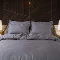 light grey jacquard pillow covers