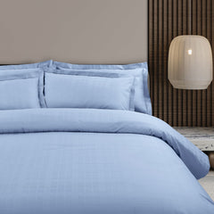 Malako Biella Jacquard Checkered 550 TC 100% Cotton King Size Bedding - MALAKO