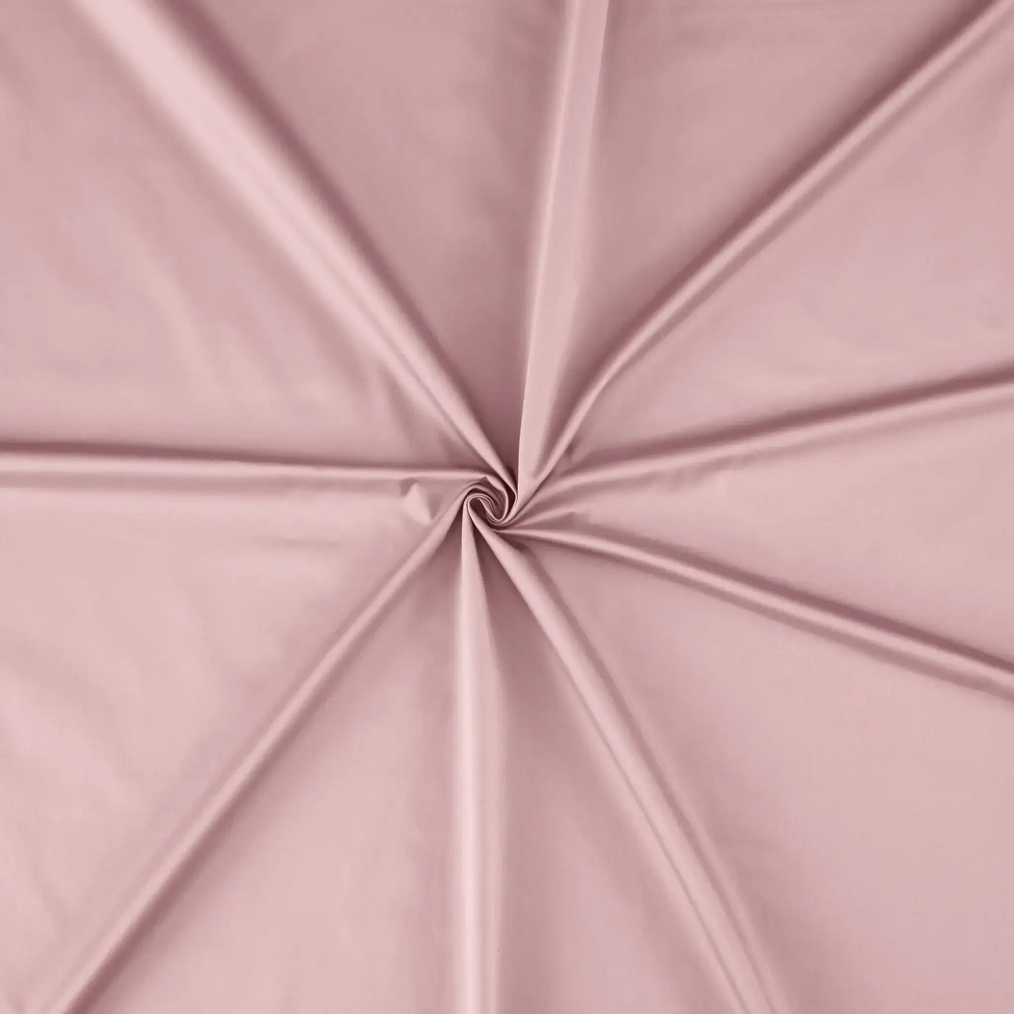 Malako Luxe 550TC 100% Cotton Blush Pink King Size Plain Bedsheet with 2 Striped Pillow Cases - MALAKO